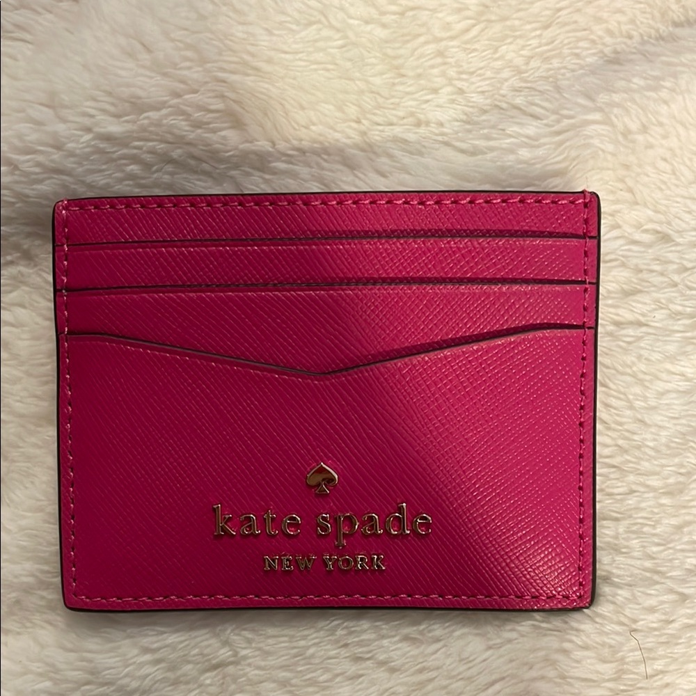 Kate Spade Pink Key Card Holder Sleek Design